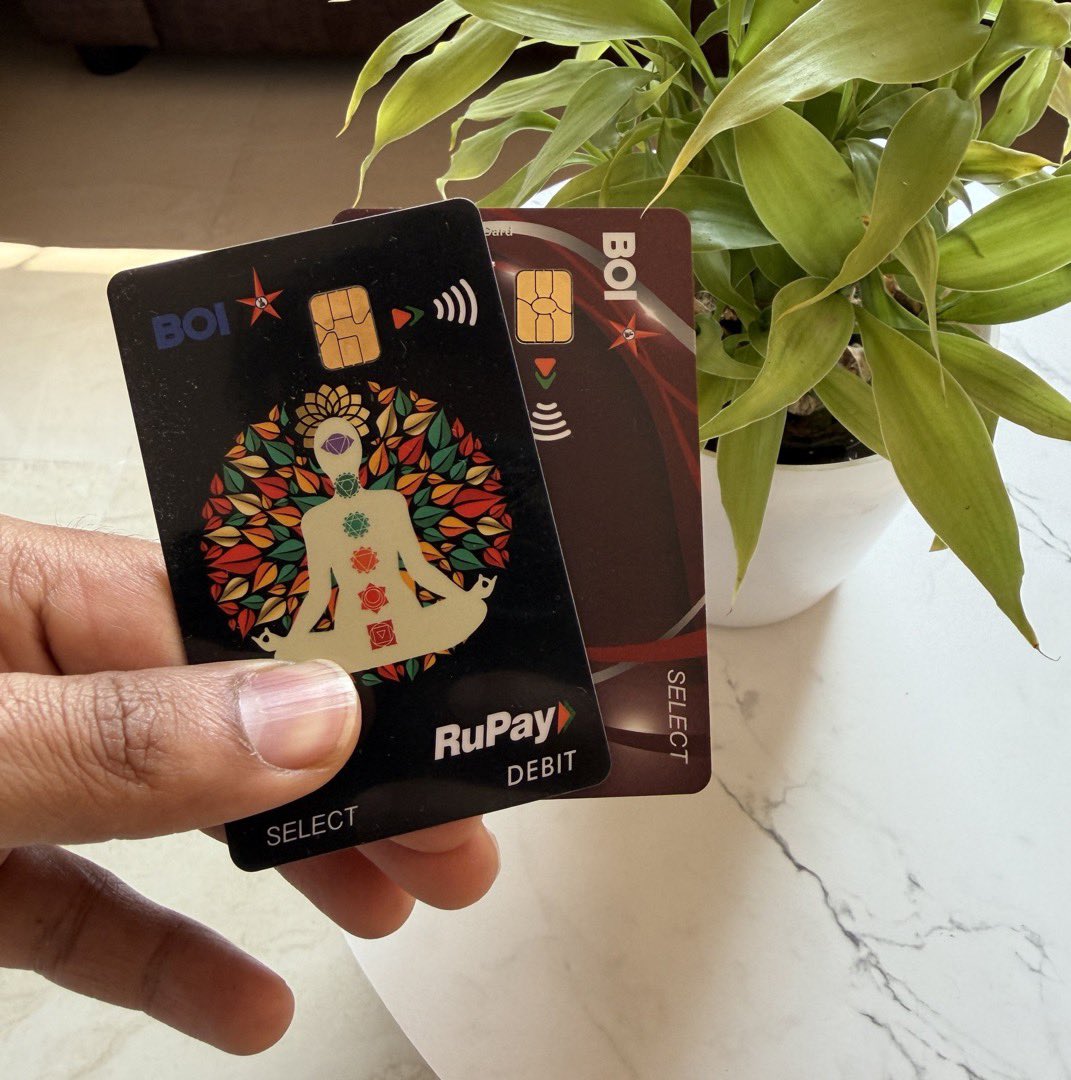 Most people are ignoring this ₹2,500/month debit card…

Meet BOI RuPay Select Debit Card 🧵

About BOI Account and DC

• No MAB requirement currently (BOI accounts)
• Account can be opened online but later for Card you have to visit Branch
• All savings accounts eligible

•