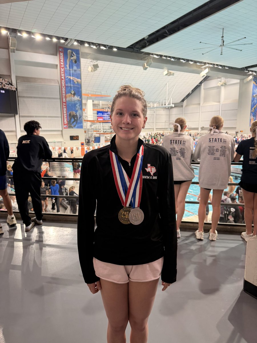 TISDTHS's tweet photo. 🔥 STATE STANDOUT ALERT! 🔥

Isabella Muir just DOMINATED at the State Swim Meet! 🏊‍♀️💪

🥉 3rd in the 200 Free
🥈 2nd in the 500 Free

Absolutely incredible performance against the best in Texas! Your grit, heart, and relentless work ethic make Tomball PROUD! #PrideOfTexas https://t.co/Dwfuay8tCu