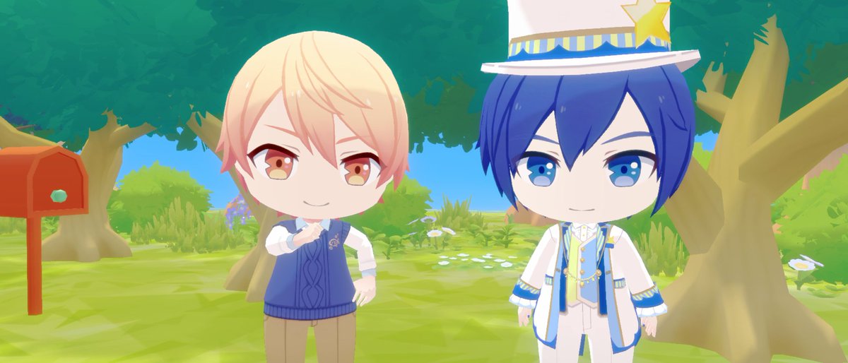 明日でマイセカイ百景も終わりなので…
マイセカイでの、KAITOさんとワンダショの子達とのツーショットを集めてみました🎪✨

司とKAITO🌟🍨
仲良し座長コンビ✨
#KAITO #天馬司 #ワンダショ