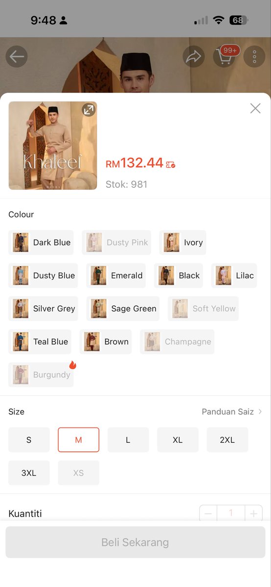 aarifiskandaar's tweet photo. Sekarang ni harga tengah turun,Design lawa, jahitan kemas, tak nampak murah walaupun tengah promo. Kalau dah memang rancang nak beli baju raya,
Lebih baik grab sekarang, simpan elok-elok, bila raya tiba tinggal pakai je dengan senyum puas hat

shopee : https://t.co/7vqbi6YnCF https://t.co/DKYg3wGkjU