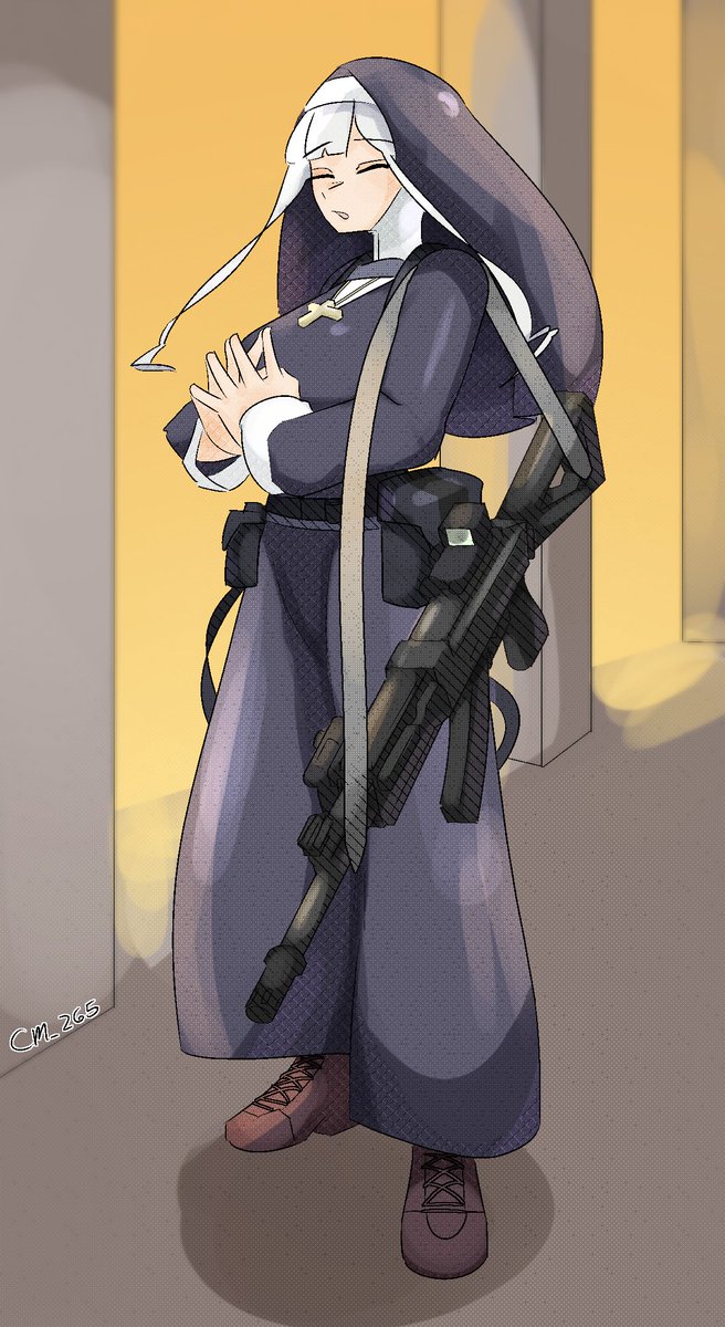 cm_265's tweet photo. ak12 nanny 

#gfl #girlsfrontline #ak12 #nun https://t.co/HbVDYhPpqb