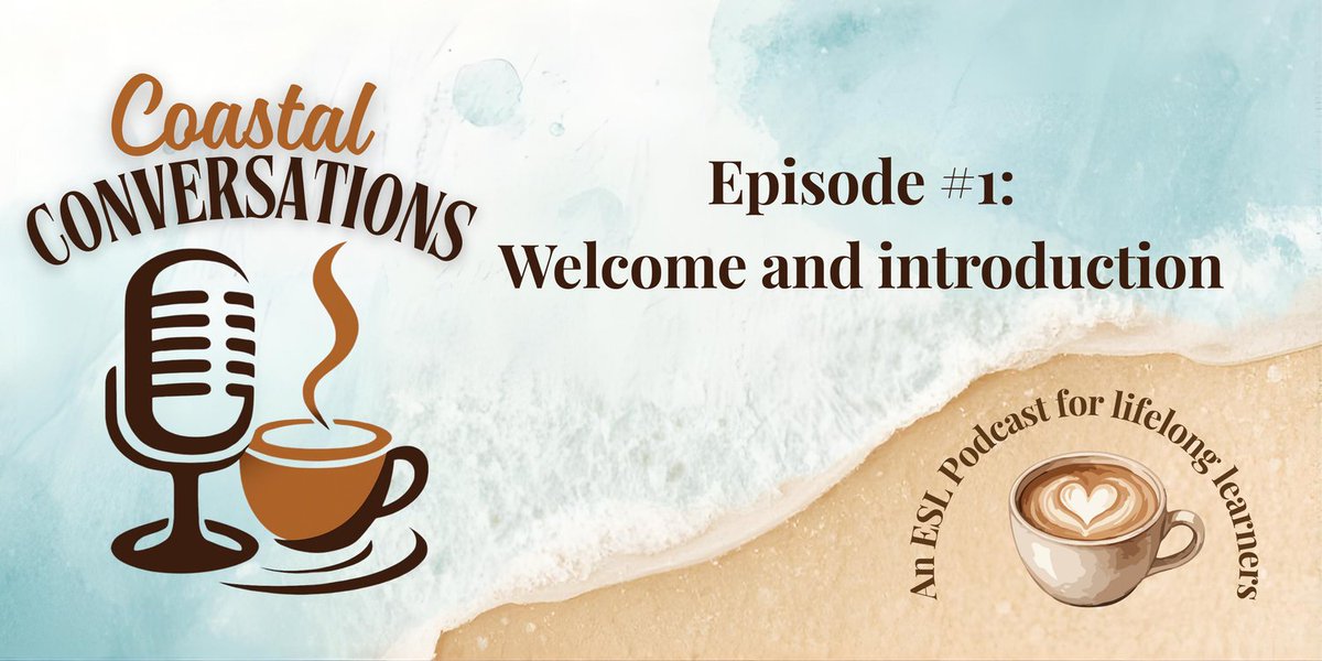 SeasideBySueann's tweet image. Episode 1 of my ESL podcast is now live on YouTube 🎧

In this first episode, I share practical insights to help you build confidence speaking English — without waiting to feel “perfect.”

Watch here: 
youtu.be/a6ZOrT-tl4I?si…

#EnglishLearning #ESLPodcast #SpeakEnglish