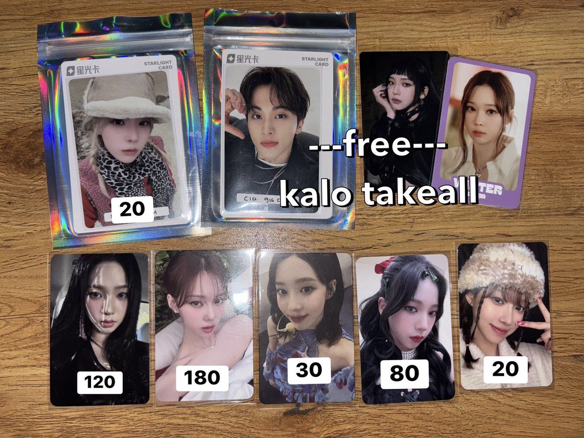 568O72's tweet photo. ‼️ HELP RT ‼️

wts - aespa nct newjeans riize
🏠 jaktim, ina

→ prefer take all (430K) but can each 
→ exc fee packing dan admin oren
→ not for sensitive/wasting time buyer
→ free for takeall 

wts photocard aespa karina winter danielle hyein jaemin anton

#zonauang #zonasbt https://t.co/G8gytZf1Su