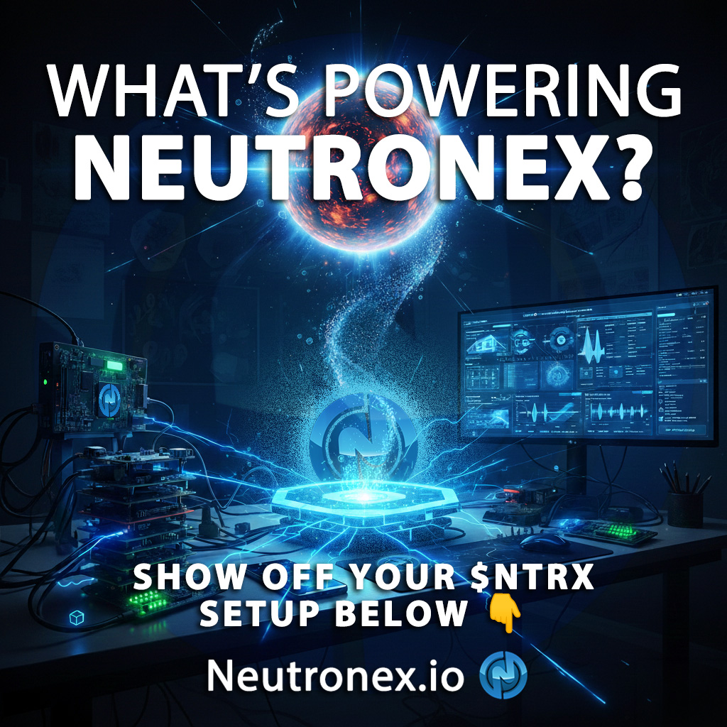 What does your <a href="/Neutronexio/">Neutronex</a> setup look like? 🛠️📸

Whether you're running workers on SBCs, PCs🖥️, or Phones📱 or validating tasks on #EinsteinAtHome with ESPs, we want to see your $NTRX gear in action! ⚡️

Show off your #NTRX setup below! 👇

#DePIN #RaspberryPi #ESP32 #DeSci