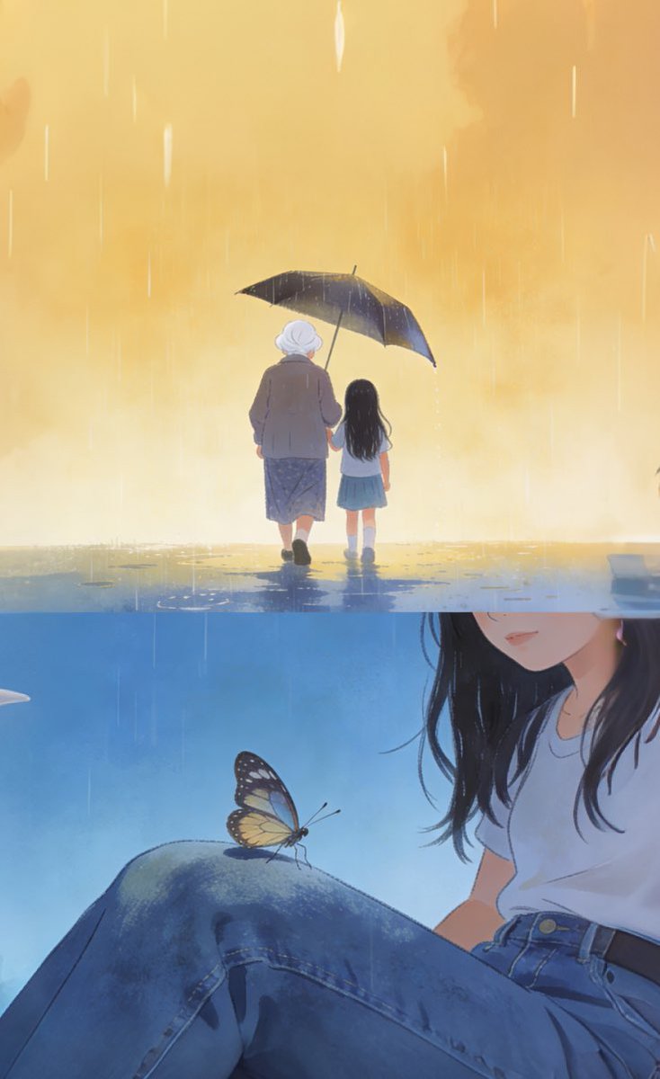 joyfulframes's tweet image. 什么是爱？

爱，是记忆中那个裹过脚的老太太。

是那几年，她迈着一双小脚，冒着风雨、踩着泥泞，只为接送我上下学的背影。

是她把别人送她的吃食悄悄压在箱底，等到夜里，全都捧到我面前。

是不会写字，却捡来铅笔，在硬纸壳上一笔一划写着“1”，等我回家的日夜。