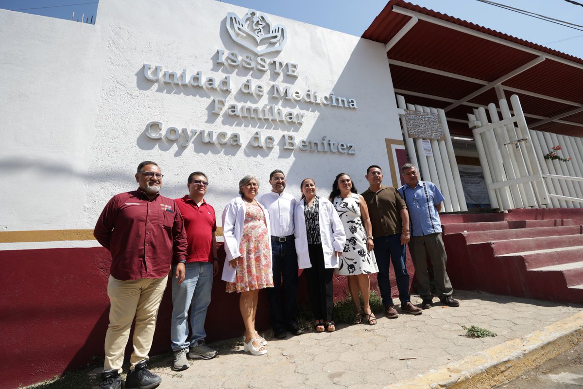 martibatres's tweet photo. El día de hoy realicé un recorrido por unidades del @ISSSTE_mx en el estado de Guerrero. 

Comencé en la Unidad de Medicina Familiar de Coyuca de Benítez, acudiendo a su Asamblea del programa La Clínica Es Nuestra. https://t.co/ClonLWXe8B