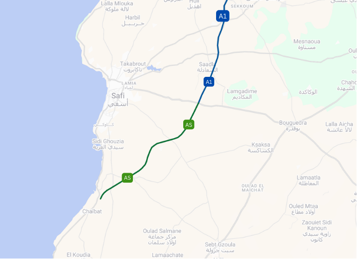 Deux autoroutes sont en phase d'étude:

- Autoroute Fès/Meknès - Marrakech (450km) – image 2

- Autoroute Agadir - Tiznit (70km) – image 3

Une prolongation d'autoroute est également en phase d'étude:

- Prolongation de l'A1 de Safi vers le port Safi-Atlantique (20km) – image 4