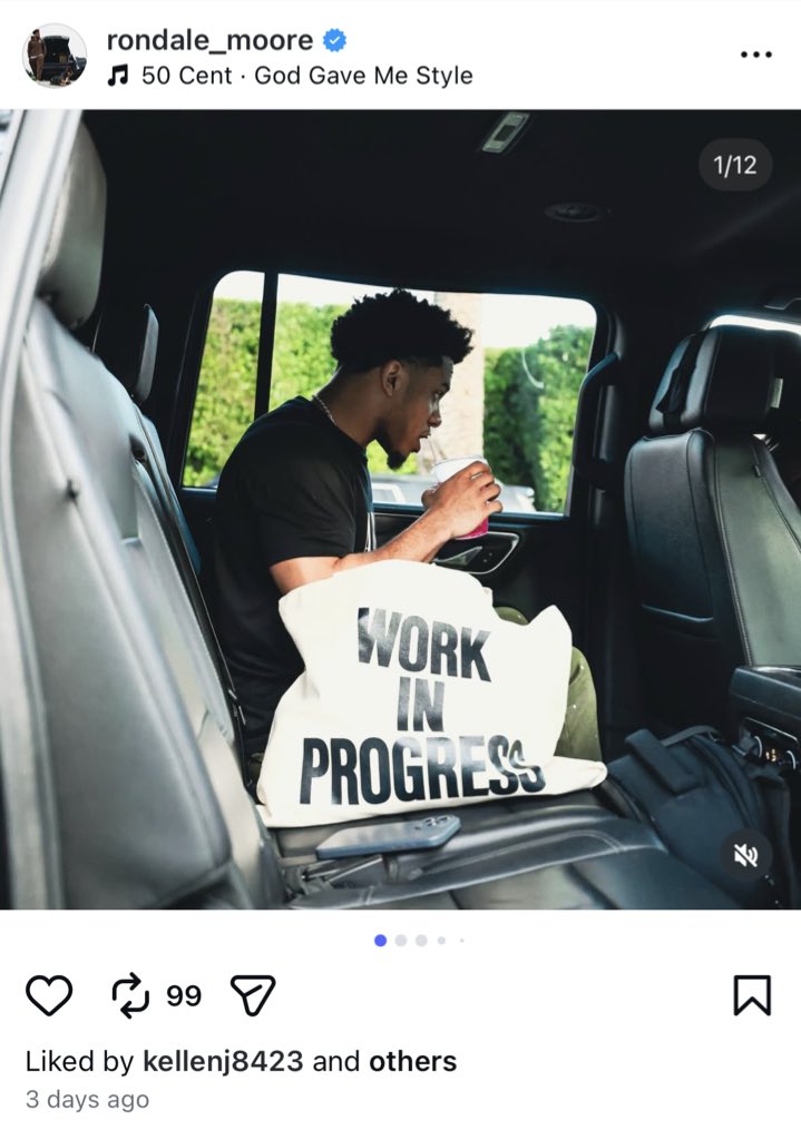 Rondale Moore literally just posted this on Instagram 3 days ago .. mental health matters