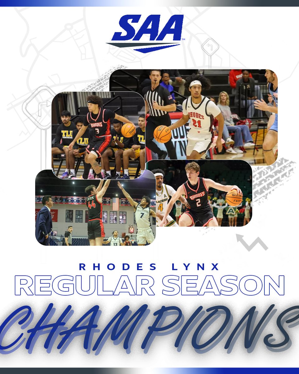 SAA_Sports's tweet photo. 🏆🏀 Congratulations to our 2026 Men's Basketball Co-Regular Season Champions: Rhodes College and Trinity University!

#SAAUnmatched https://t.co/O6dX234V0F