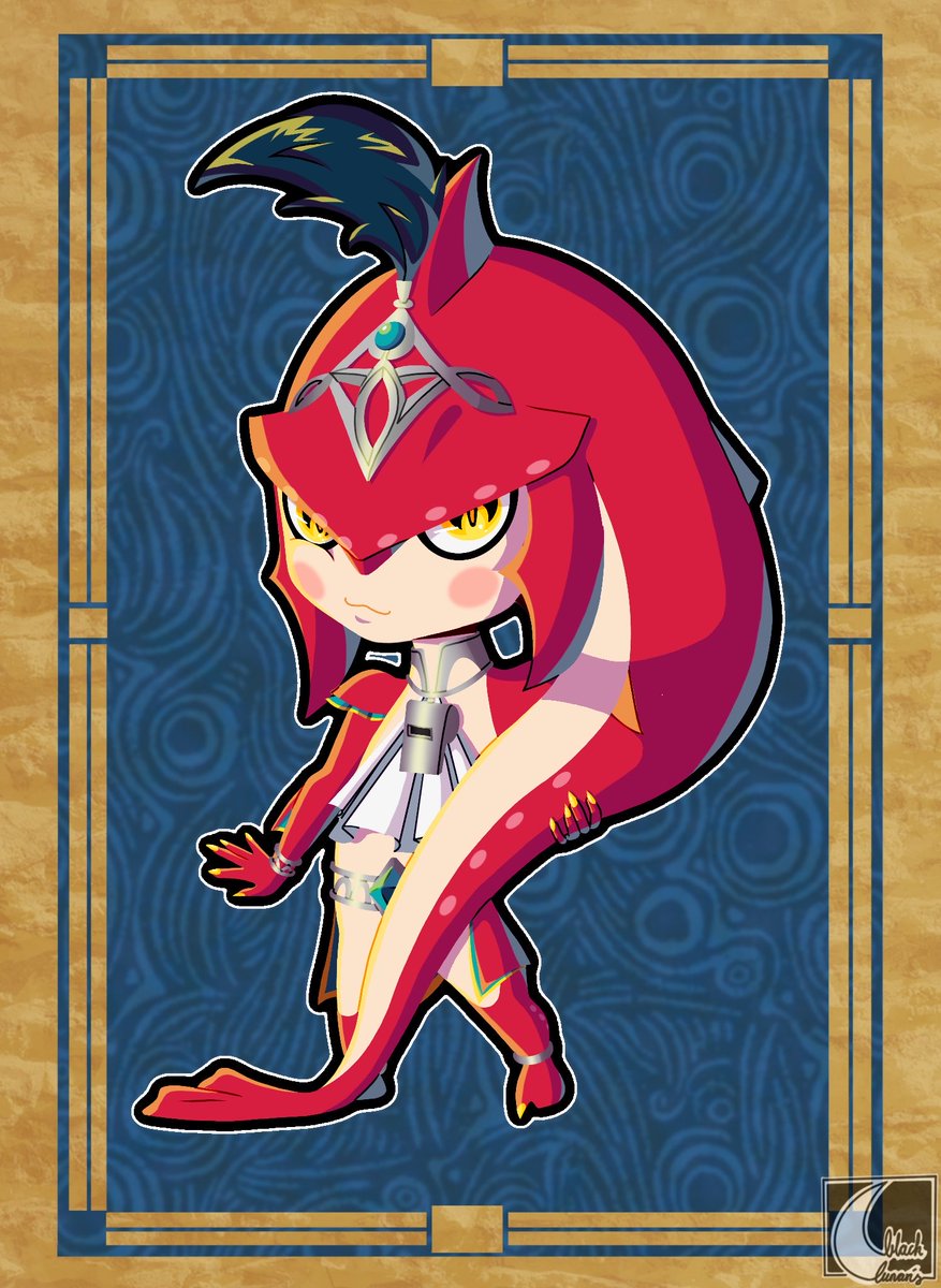 BlacklunarisArt's tweet photo. Happy Zelda 40th anniversary! I’m beyond grateful for being able to participate in this event ! Shoutout to Bea and the mods working on this banner and to all the amazing artists as well!
Here are my two entries for this event, Riju and baby Sidon. #zeldanniversary #Zelda40th https://t.co/3wzx5wxoit