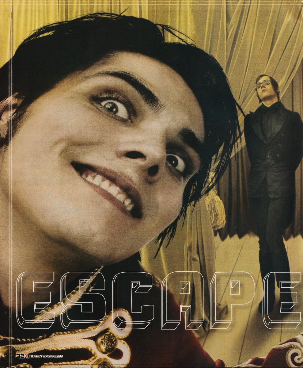 frnksource's tweet photo. My Chemical Romance for Alternative Press Magazine (issue 210.2), January 2006.  

Photos: Jayme Thornton, Words: Jason Pettigrew, my scans.
(1/4) https://t.co/hDy6uFX5Mq