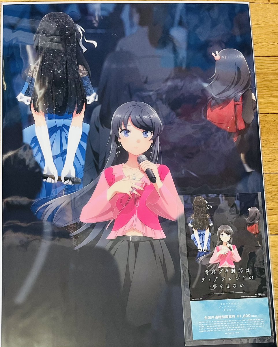 デカすぎる箱開けたらポスターそのまま入ってた！！ いや〜〜青ブタ