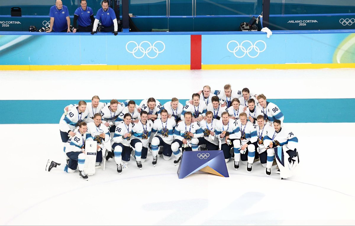 With Finland’s victory, Eetu Luostarinen, Anton Lundell, &amp; Niko Mikkola join Esa Tikkanen (FIN), Pavel Bure (RUS), Valeri Bure (RUS), Rostislav Olesz (CZE), &amp; Aleksander Barkov (FIN) as Florida Panthers players that earned bronze medals at the #Olympics. #NHL #TimeToHunt #NHL