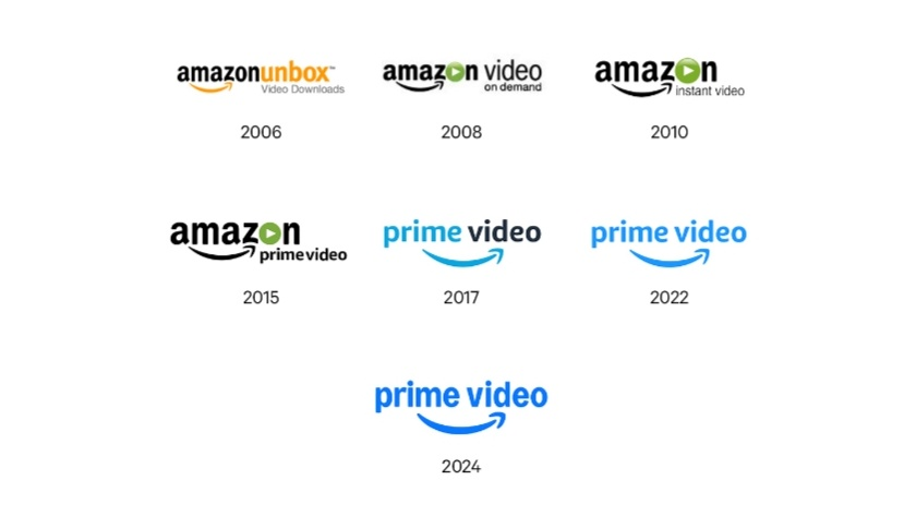 Klausfigu's tweet photo. the evolution of the logos from the main streaming services https://t.co/sim2M1RDtX