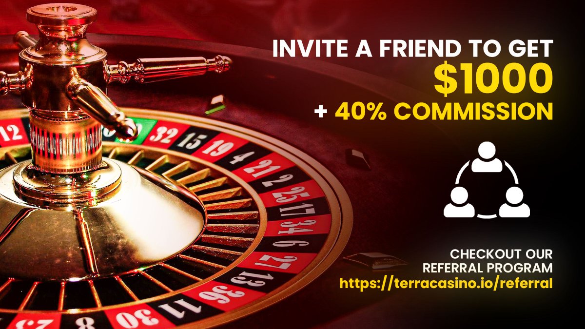 TerraCasino_io's tweet image. 🎯 REFER &amp;amp; EARN BIG 🎯

Invite a friend and unlock:
💰 Up to $1000 per referral
🔥 + 40% ongoing commission

Your network = your edge.

Start earning now 👉 terracasino.io/referral

#Referral #CryptoCasino #PassiveIncome #TerraCasino