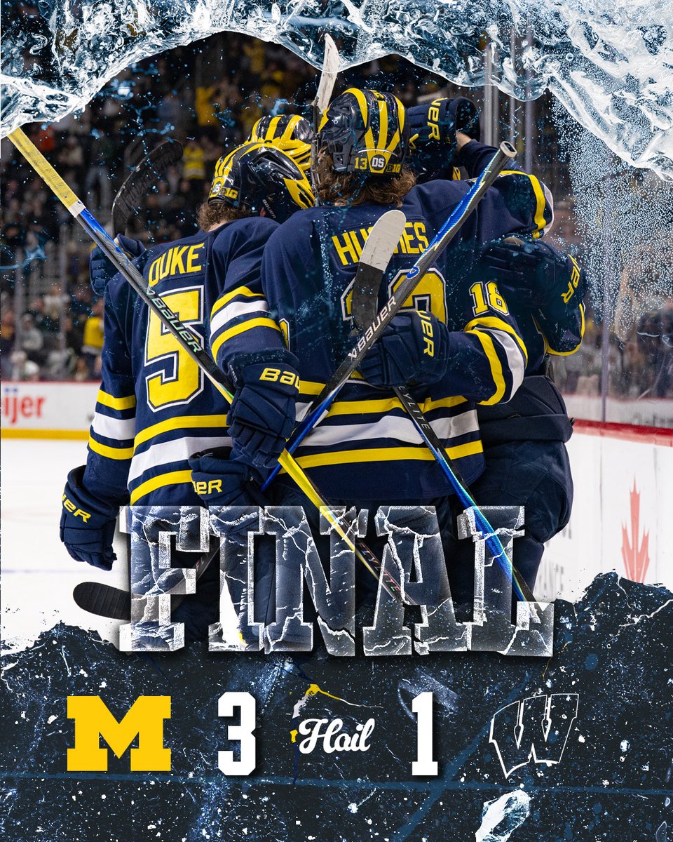 umichhockey's tweet photo. Michigan WINS! https://t.co/cefmuSAO94
