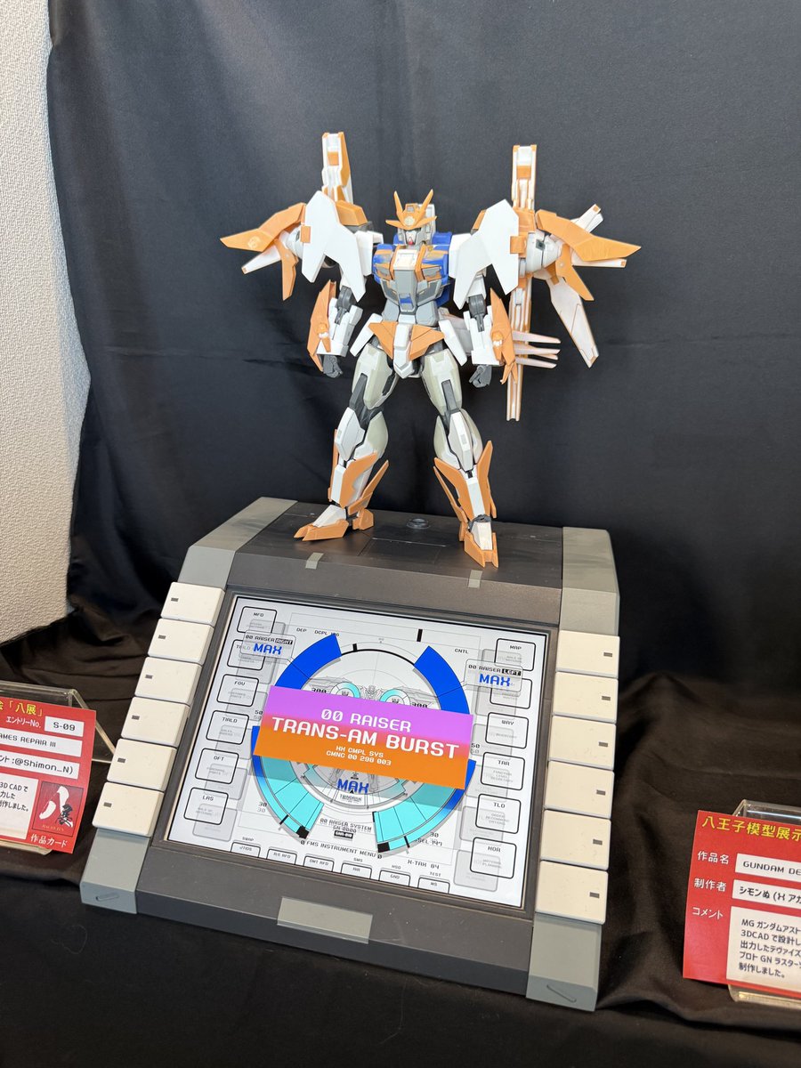 かずねさん<a href="/prpr0201/">かずね</a> のダブルオースカイに乗ってもらいました！！
工作精度が凄すぎます！
めちゃくちゃかっこいい〜！！😍
完成が楽しみ！！