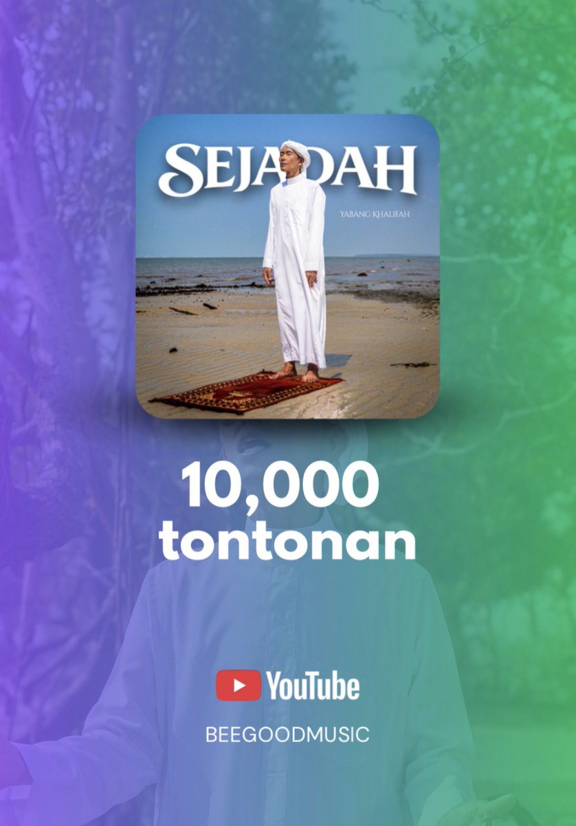 Terima kasih kerana menonton.. teruskan menonton MV sejadah di youtube beegoodmusic.. sekoga bermanfaat dibulan ini.. 

#sejadah #yabangkhalifah