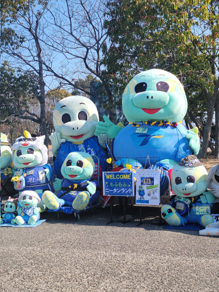 ニータンとお手手にぎにぎ❤️ 尊いかわいさ😉 #大分トリニータ