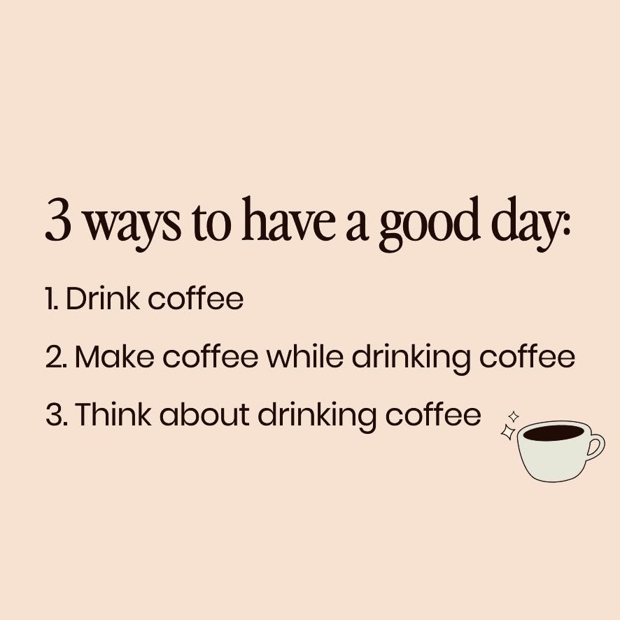 KapadiaShipra's tweet image. Good days start with coffee, continue with coffee, and end… thinking about coffee🌞

⁠
#coffeehumor #coffeeholic #coffeelover #GoodMorningXFriends #funny #relatable #coffeefirst #coffeeobsessed #butfirstcoffee #SundayCoffee #SundayMorning