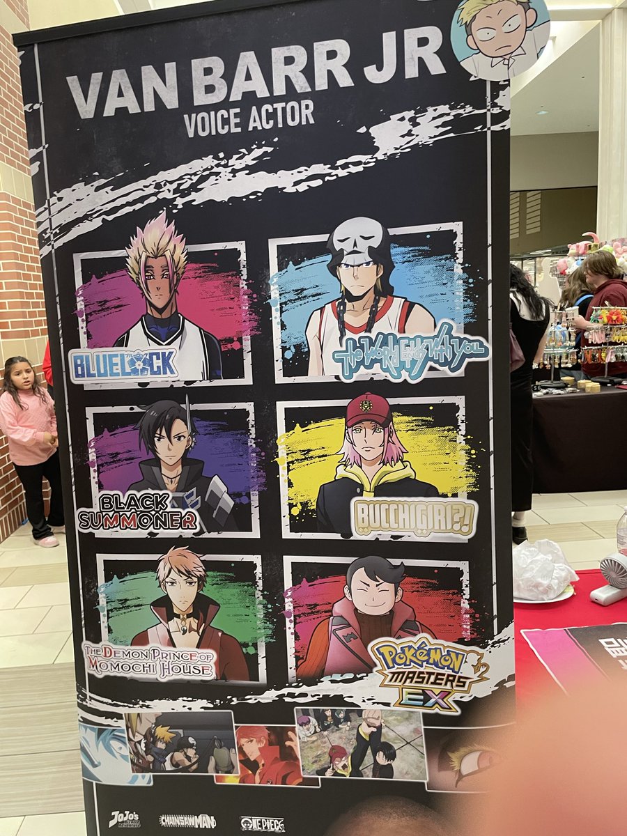 austynferrell95's tweet photo. Today was the Otaku good festival here in Waco Texas and I got to meet @VanBarrJr who voices Shidou from BlueLock thanks for today https://t.co/ykWVJikcVx