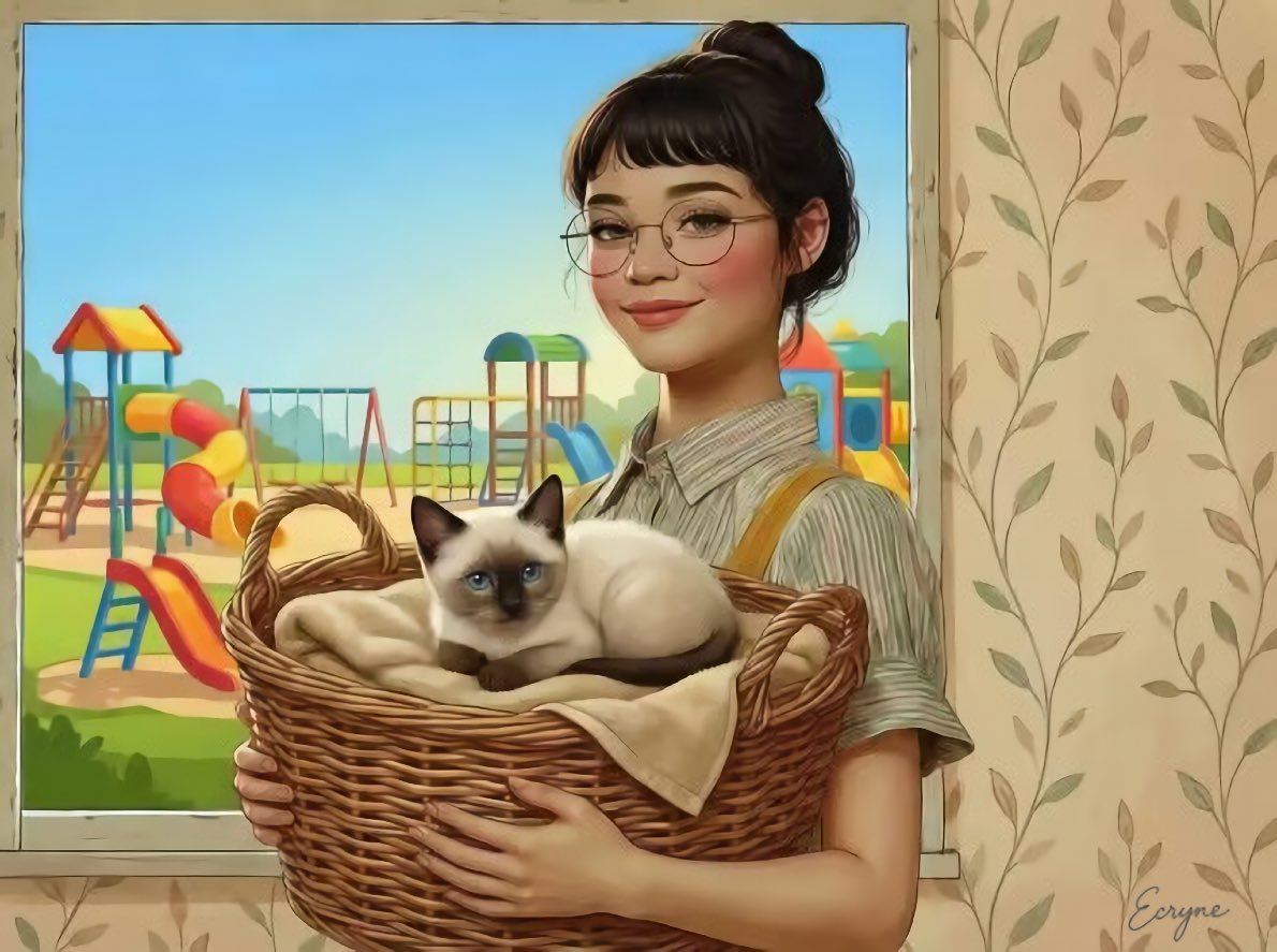 #AIにゃんにゃんにゃん

ベゼブさん 参加いたします🐈‍⬛

かごの外の世界は まだちょっと先
  ドキドキの未来が待ってるね✨