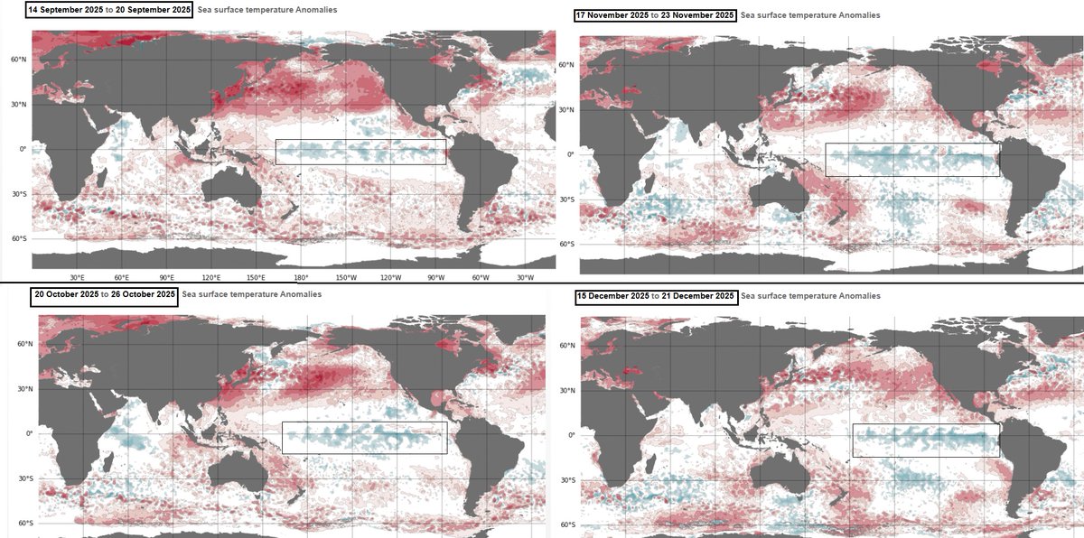 HenriquezMax's tweet photo. El IDEAM va a declarar La Niña cuando ya todo haya acabado. Debe poner al país en alerta ante ese enfriamiento que desde sept 2025 comenzó. Y no es cualquier enfriamiento. Hay que saber leer estas señales y no andar defendiendose. Mejorar la prevención ayuda a manejar emergencias https://t.co/iJLAHW9RCx