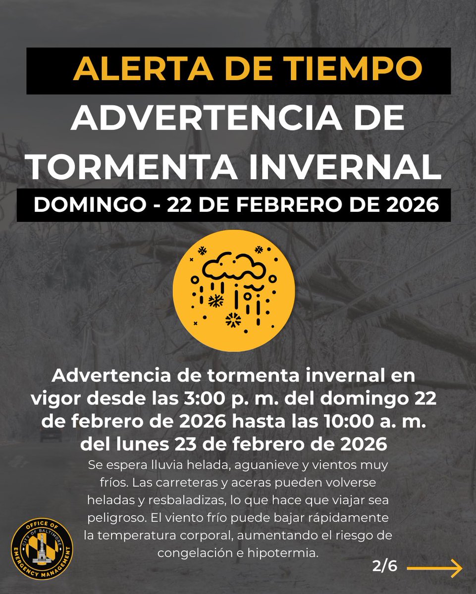 Baltimore City OEM tweet media