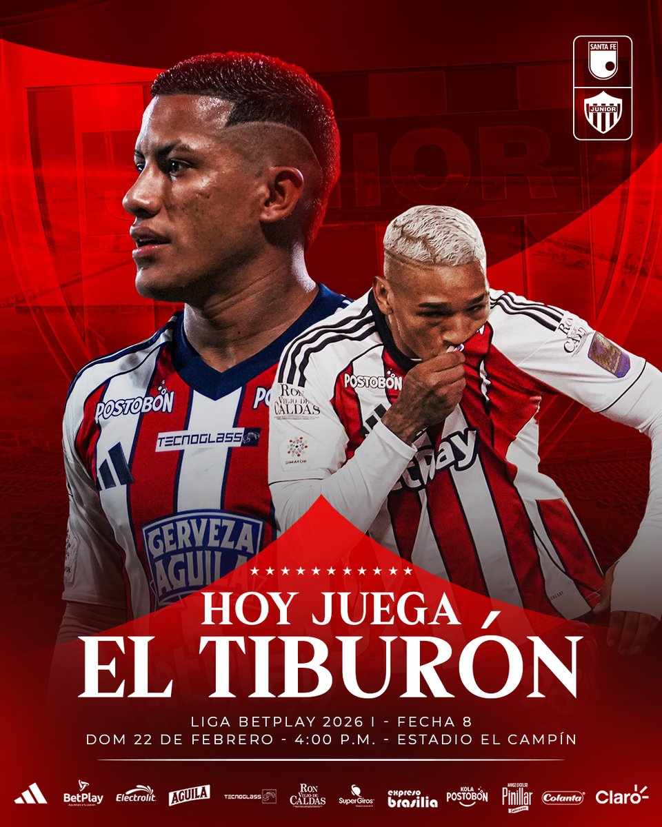 🔥🦈 ¡HOY JUEGA EL TIBURÓN!

#VamosJunior