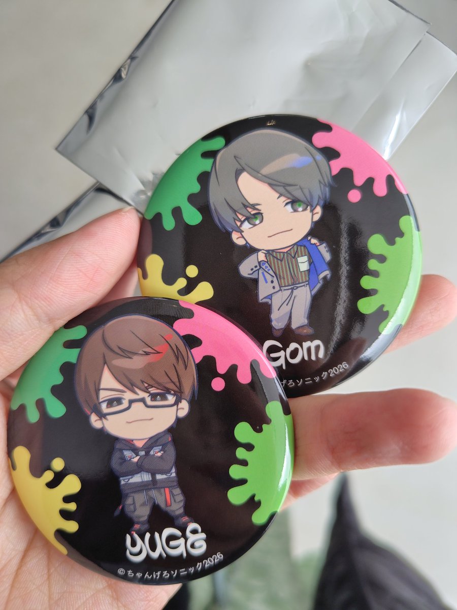 otk_trade's tweet photo. ちゃんげろソニック2026 グッズ　交換　譲渡　缶バッジ　コレカ

求　アンダーバー　Gero

譲　あるふぁきゅん　超学生　湯毛　ゴム

手渡し希望 https://t.co/C2GkIYCGlA