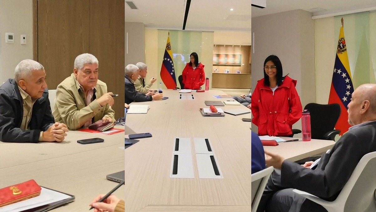 ArlethC05's tweet photo. Delcy Rodríguez revisó avances de la Constituyente Laboral para fortalecer derechos obreros
#RISERCONCERT #bbvipal5 #LaCasaDeLosFamososCol3 #กราดยิง #paobc #BBMzanziS6 https://t.co/fjsraaEL5k