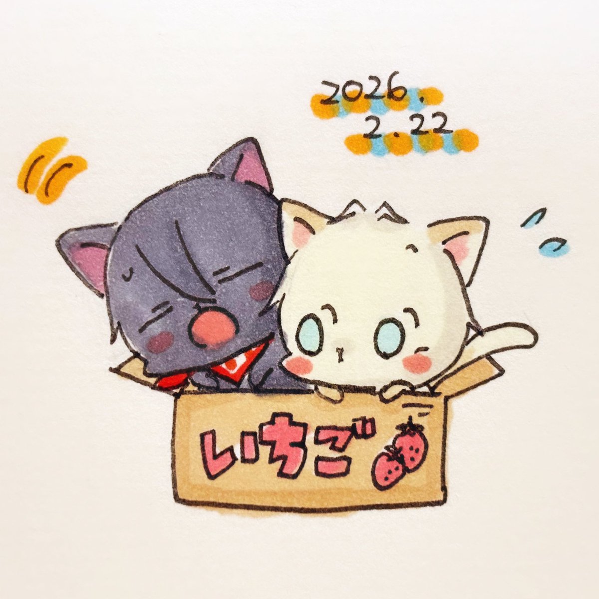 猫の日！
やっぱり月猫でしょう🐈‍⬛🐈