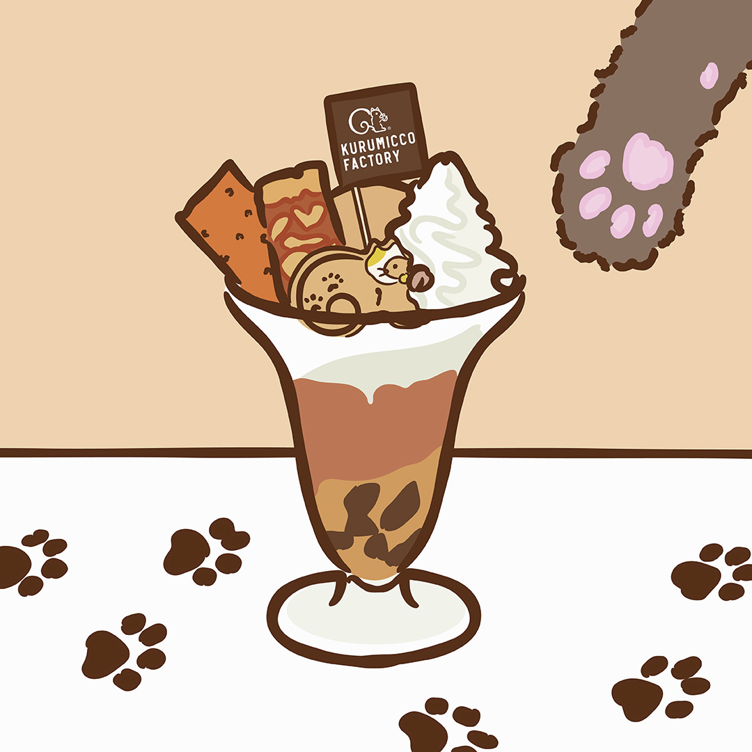 猫リスくん間違い探し🐿🐈 Kurumicco Factory The Cafeと小町横路店