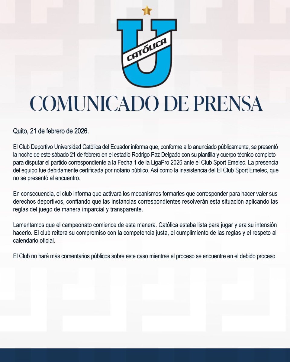 U. Católica Ecuador tweet media