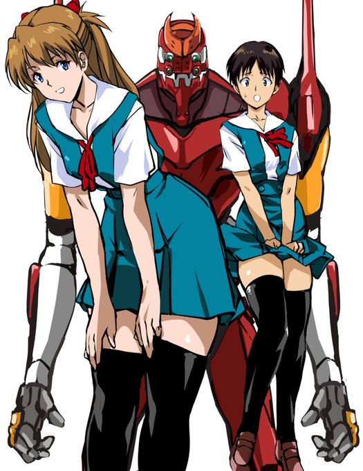 巷ではエヴァンゲリオン感謝祭が行われている。 