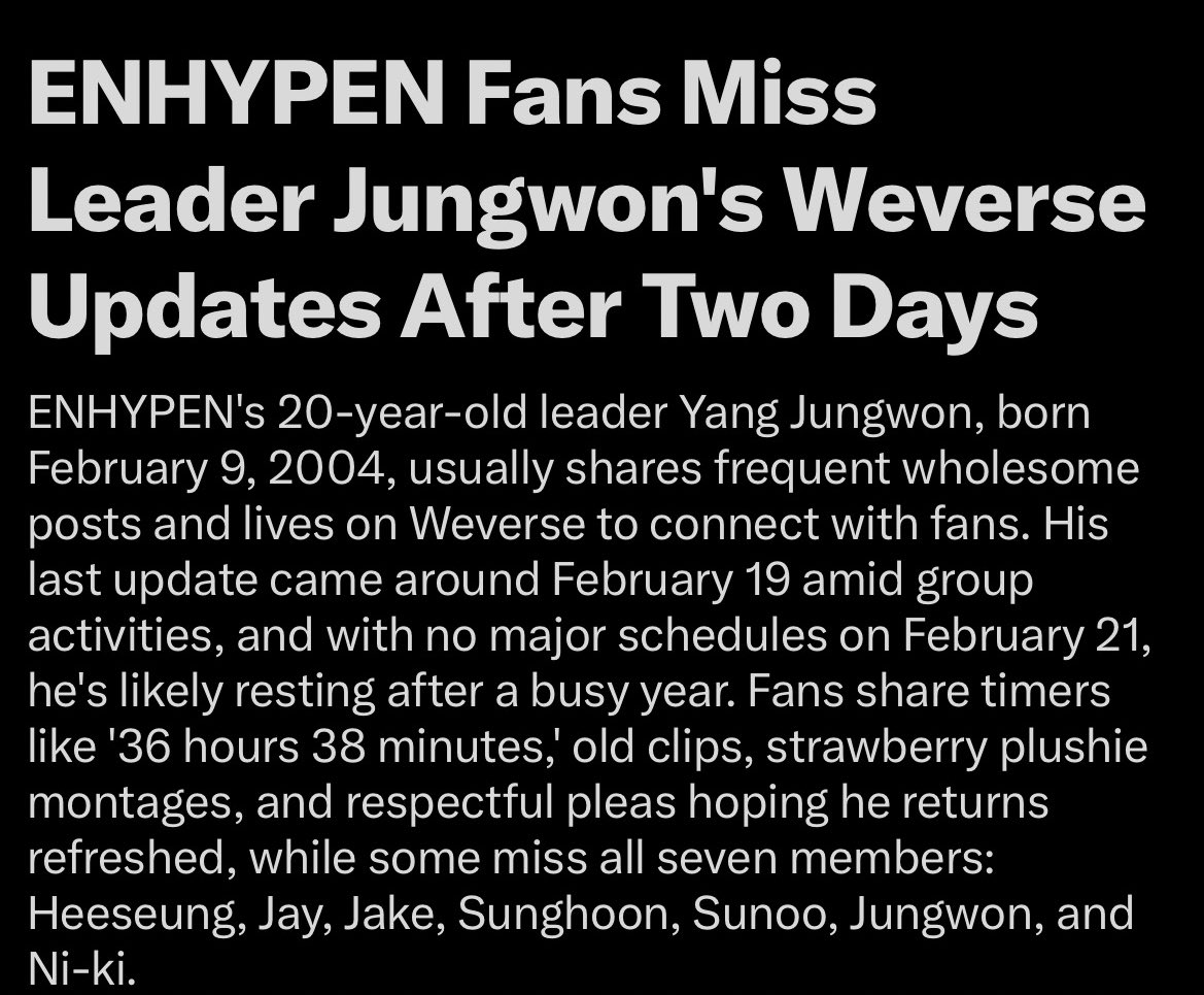 พอเป็นจองวอนมันเลยกลายเป็นผิดปกติ เด็กๆคงจะยุ่งกันมากเลยจริงๆ