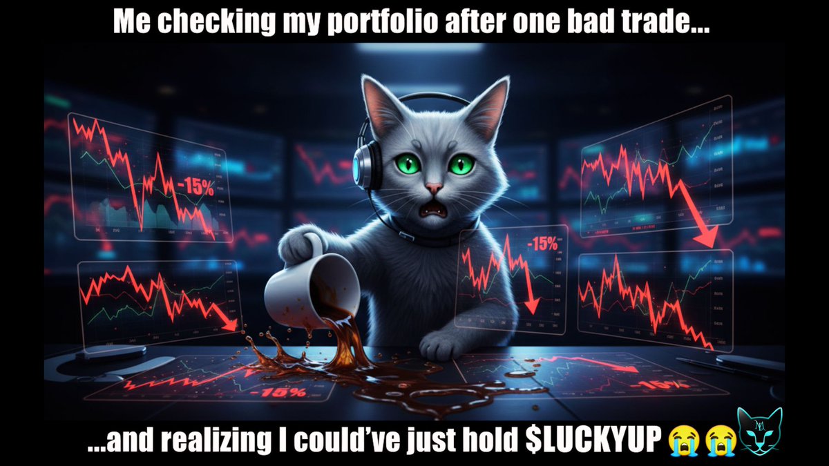 MISTERLUCKY7M's tweet photo. When panic hits… but you remember $LUCKYUP doesn’t quit 😭🚀 Who’s holding with me? 💎🙌

#CryptoLife #LUCKYUP #CryptoMeme #MemeCoin #CryptoTrading #Altcoins #Bullish #ToTheMoon #CryptoHumor #DiamondHands #CryptoCommunity #MoonMission #CryptoFam https://t.co/PAe3bH1PCS