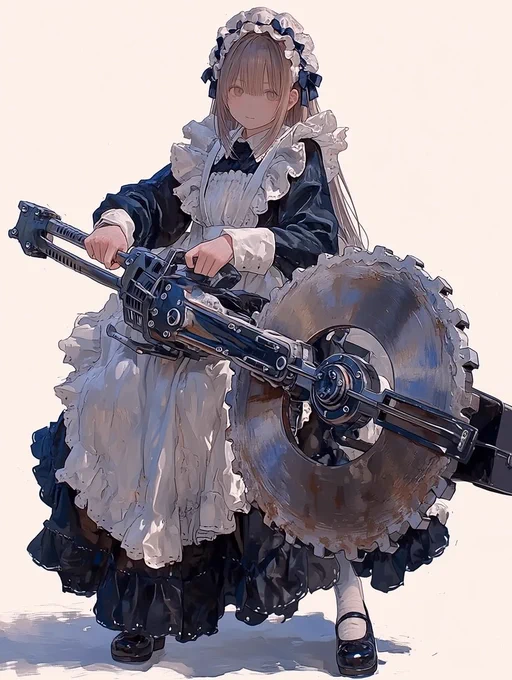 #晴天アポカリプス バトラー型シンカロン(Think alone, 汎用人型アンドロイド) 携帯用伐採ツール「キリステ」