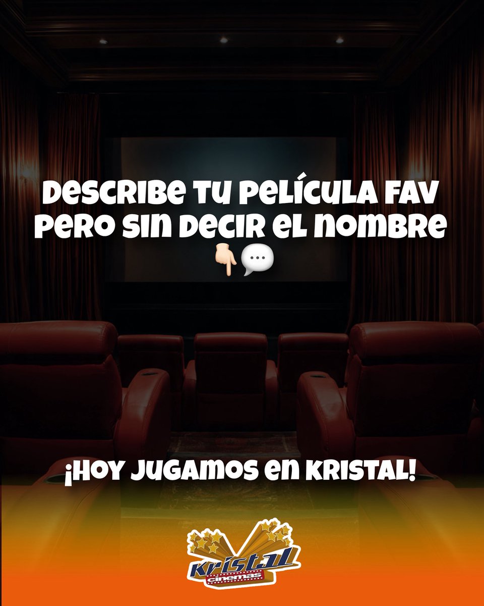 🎬👀 Juego para verdaderos cinéfilos ‼️‼️‼️👇🏻
Describe tu película favorita… pero SIN decir el nombre.

Ejemplo:
🦁 “Un papá león dramático”
🧊 “Un barco que no debió zarpar”

Ahora te toca 👇
Vamos a adivinar en los comentarios 🍿🔥