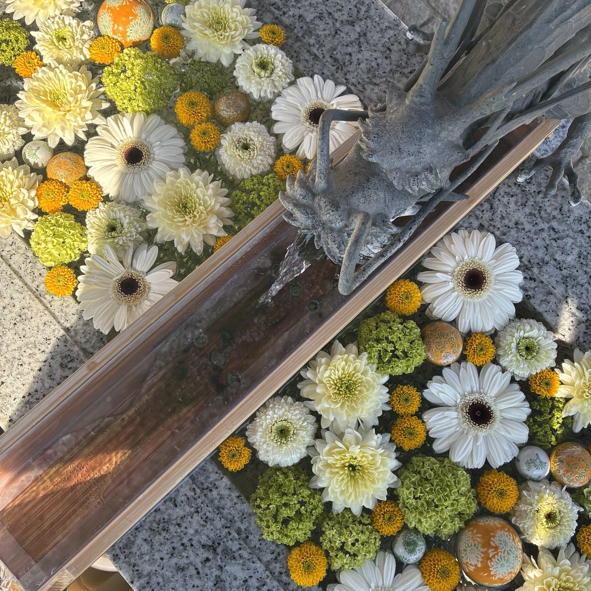 今週の花手水

＊川越八幡宮