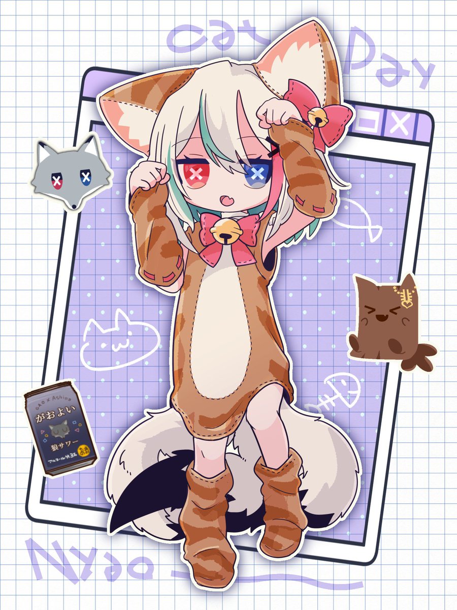 にゃぁ… #猫の日 FA：#Potekoro_3 様から