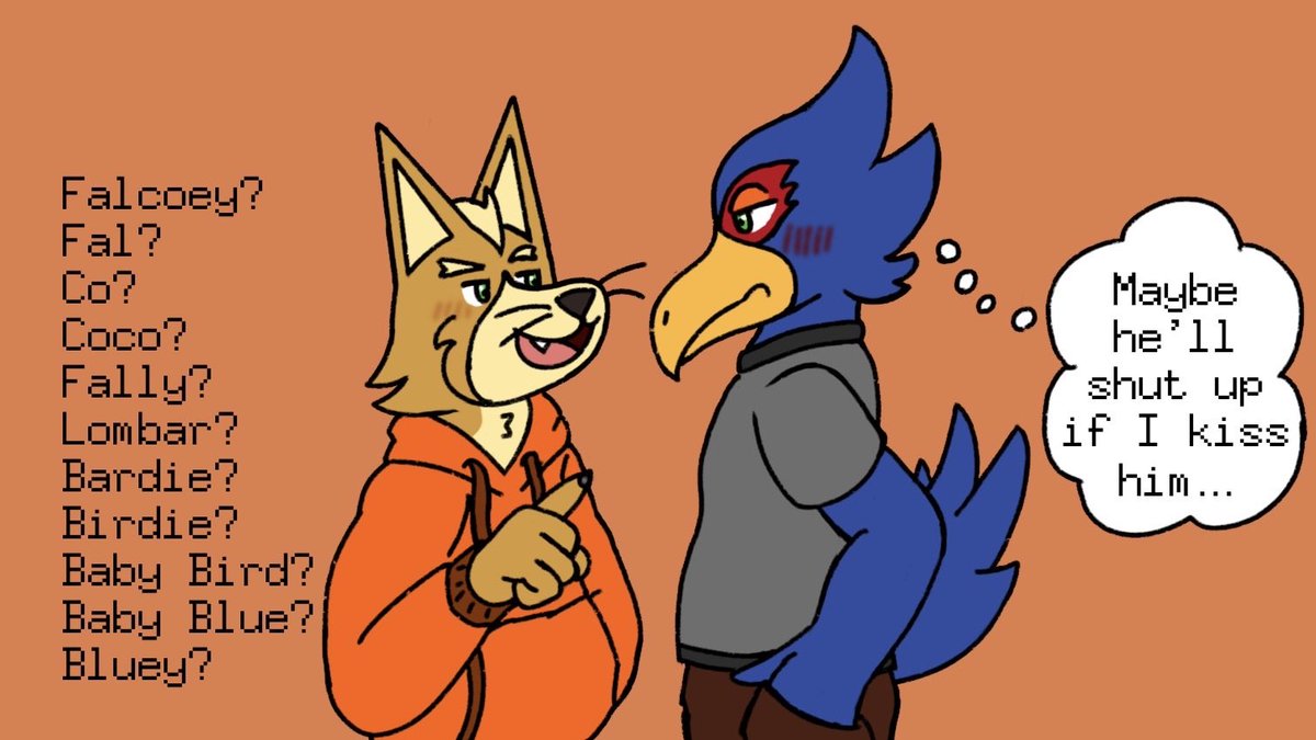 jackorangefr's tweet photo. to love someone is to annoy them endlessly #starfox #falox https://t.co/J6kxjKO4wg