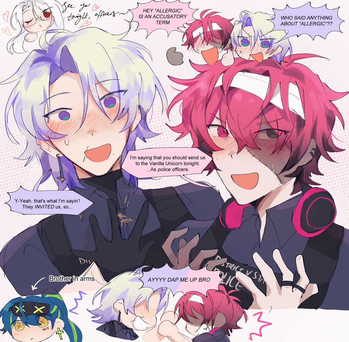 have you heard that officers macaroni and mccarthy are allergic to women? #PICLAWSSO #BobRosco #DistrictV