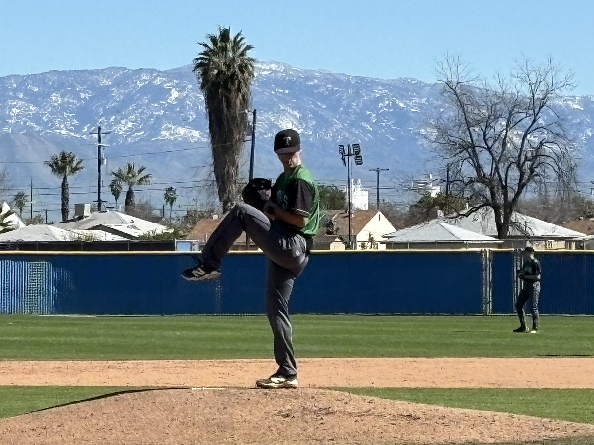 bgriffiths34's tweet photo. Proud of my boy @GabeGriffiths34 shoving today in the Tehachapi Warriors season opener against Bakersfield High School! He pitched 4 innings, didn’t allow any runs, 1 walk and 7 strike outs! Tehachapi won 7-2. Let’s go kid! 🙌🏽💪🏽⚾️ https://t.co/3U8HDCtqQy