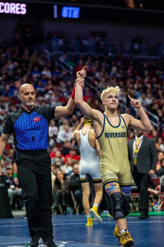RiversideDawgs's tweet photo. Congratulation to the 2026 Class 1A, 138lb State Champion, Drew Anderson! 🥇 #WeRRiverside https://t.co/o0J7ahUDJD