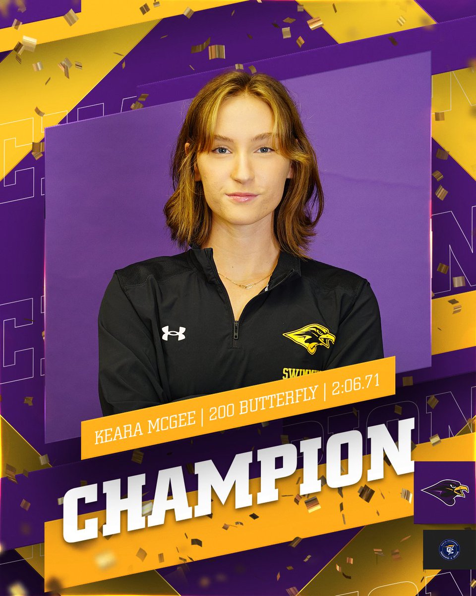 BACK ON TOP 🥇

Keara McGee earns another individual conference title with a first-place finish in the 200 Fly!

#TogetherWeRise