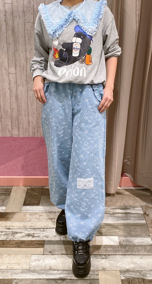 履くとこんな感じで可愛い❤️