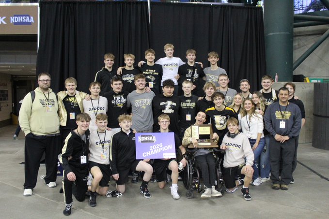 WDAsports's tweet photo. BOYS' WRESTLING
Saturday, Feb. 21
Congratulations to Bismarck Legacy. The Sabers defended their Class A dual title in Fargo. (Photo courtesy of Tom Mix, NDHSAA)
#wdawrestling https://t.co/MV1qyXtmw2