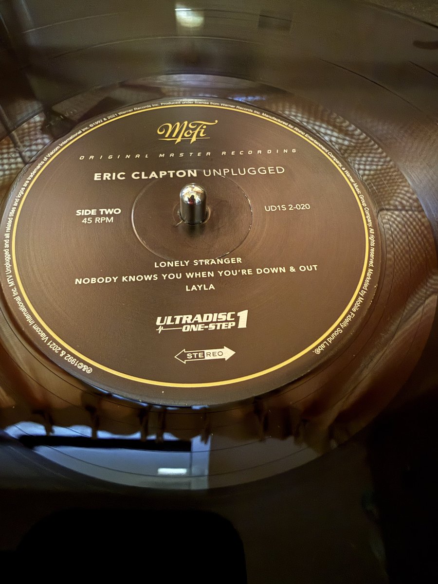 🇪🇸の後は久々に🎶 Unplugged/Eric Clapton MFSL/Reprise UD1S 2-020