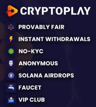 Nauura226201's tweet photo. Earn with Cryptoplay no deposit requirements https://t.co/HnJHjL9xWn at Cryptoplay casino No KYC Requirements, Fauncet play responsibly, Crypto Only Deposits and Withdrawals, No Restricted Countries all players can access the site, Fair gaming you can verify All games on Cryptoplay use provably fair mechanisms.Players looking for a casino that reflects crypto culture often find Cryptoplay to be a natural fit a place to play on their own terms, without added complications, Let's play the game and win only at Cryptoplay casino 🔥